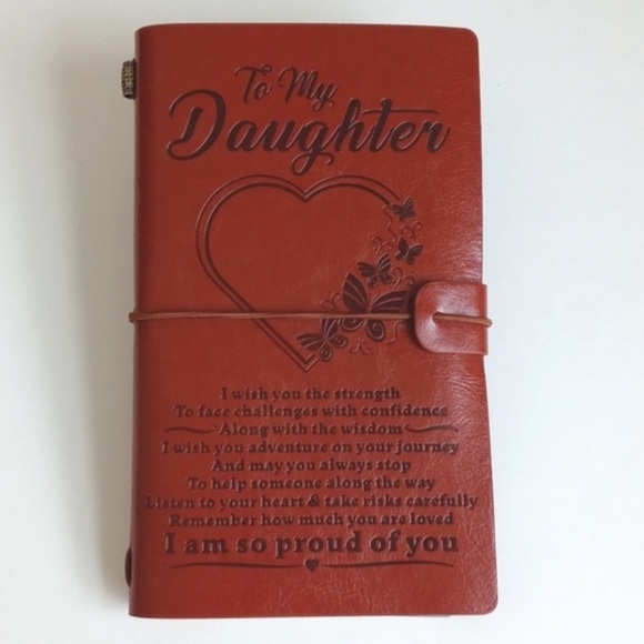 Daughter Leather Cognac Brown Journal Notebook w/ Inserts (Writing & Keepsakes) - Picture 13 of 14
